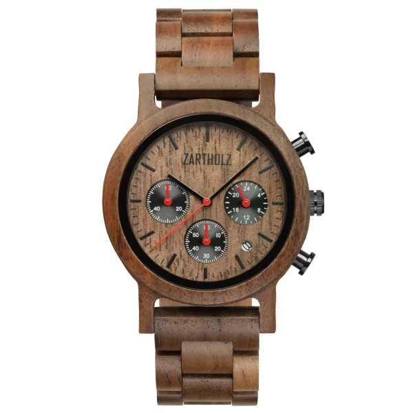 immagine orologio di legno zartholz