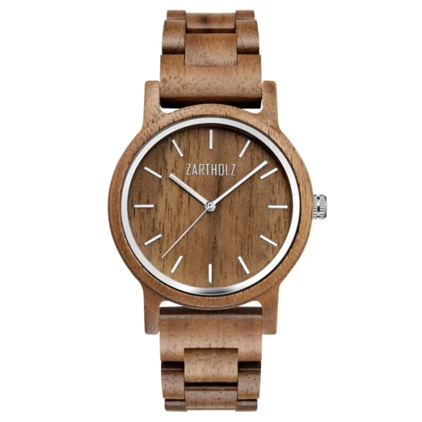 immagine orologio in legno zartholz