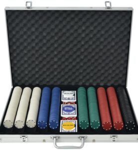 Set da Poker con 1000 Chips in Alluminio- set 2