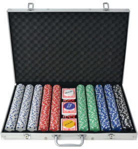 Set da Poker con 1000 Chips in Alluminio