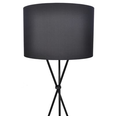 Lampada da terra con paralume alto nero 139 cm