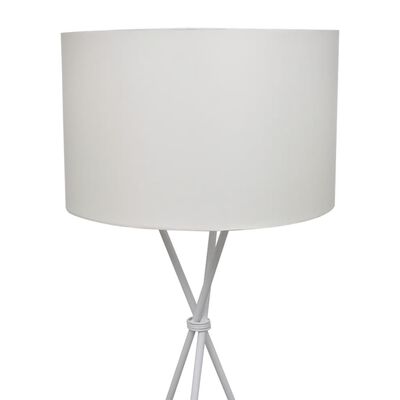 Lampada da terra con paralume alto bianco 139 cm