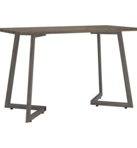 Tavolo da Pranzo Grigio 120x60x74 cm in MDF e Ferro