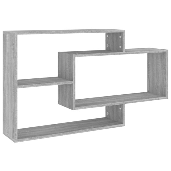 Mensole a Muro 104x20x58,5 cm in Legno Multistrato Grigio Sonoma