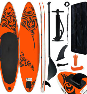 Set Tavola SUP Paddle Board Gonfiabile Arancione