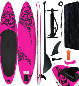 Set Tavola SUP Paddle Board Gonfiabile Rosa