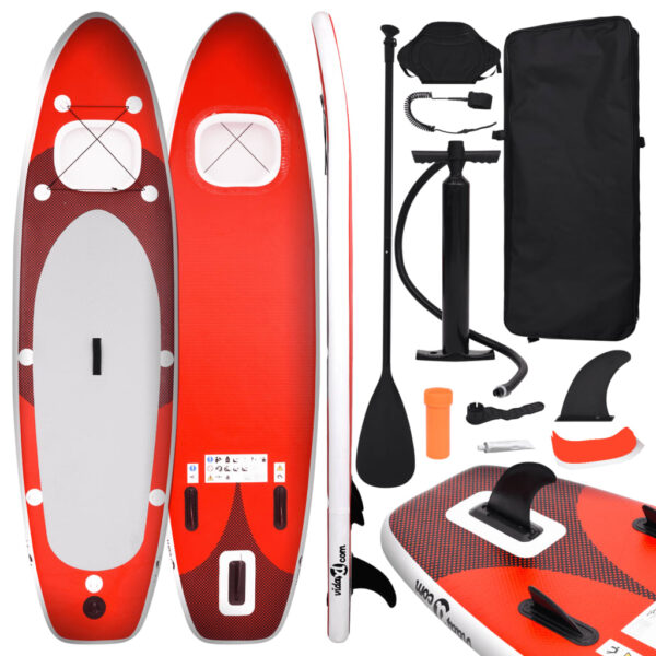 Set Tavola SUP Paddle Board Gonfiabile Rossa