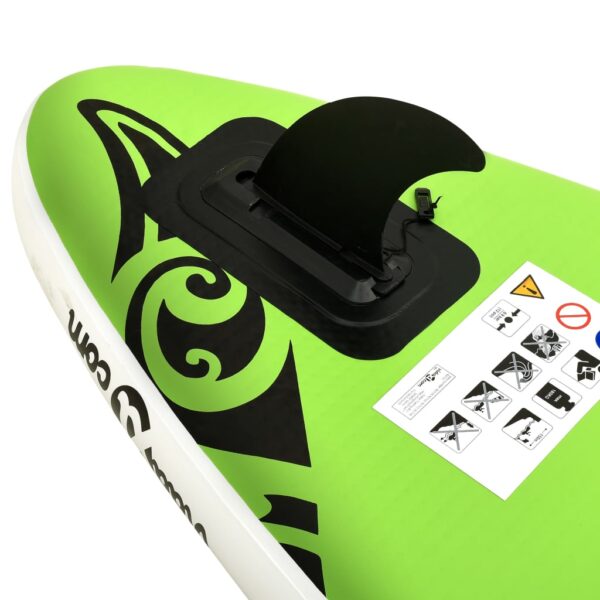 Set Tavola SUP Paddle Board Gonfiabile Verde